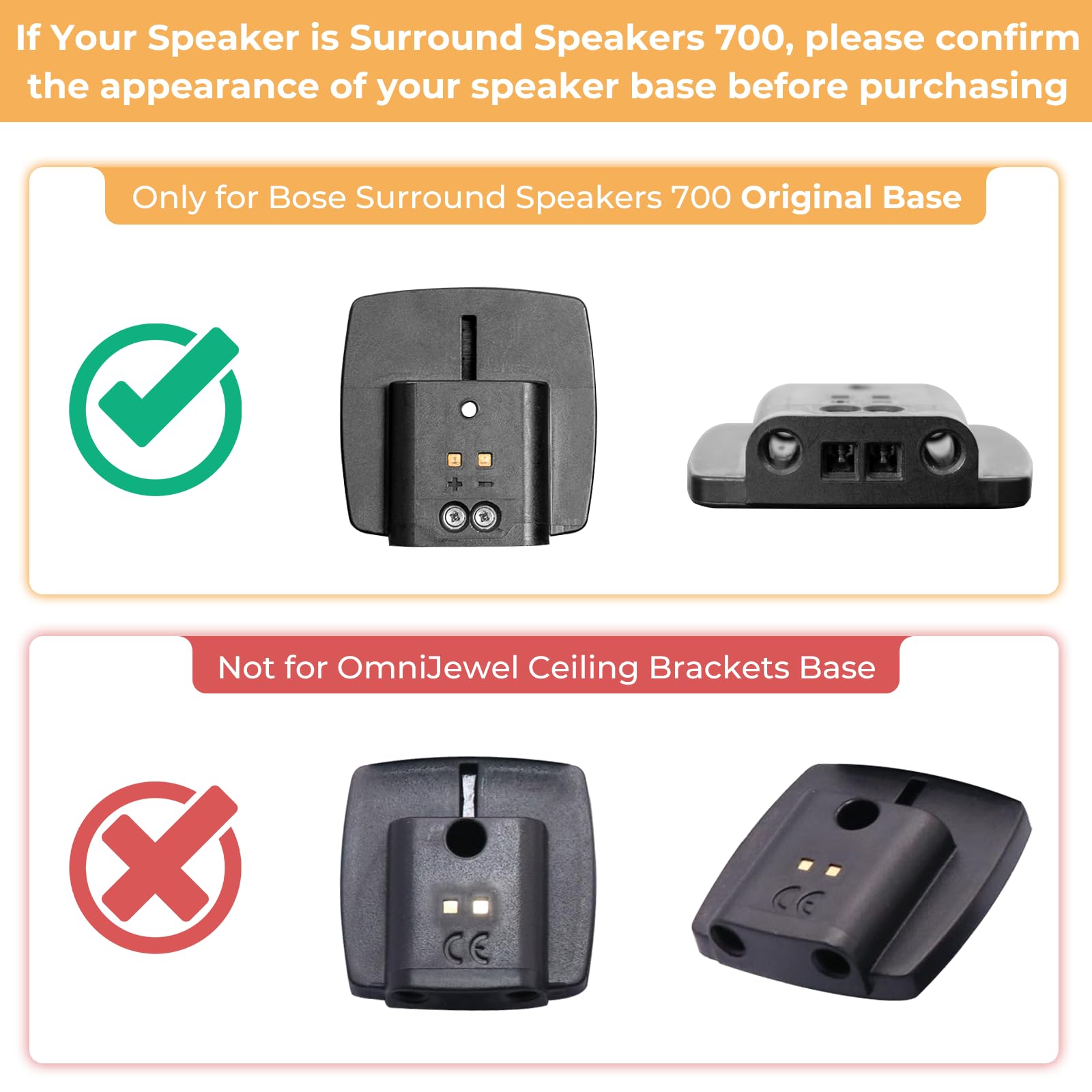 Adjustable Stand for Bose Speaker Stands, for OmniJewel Lifestyle