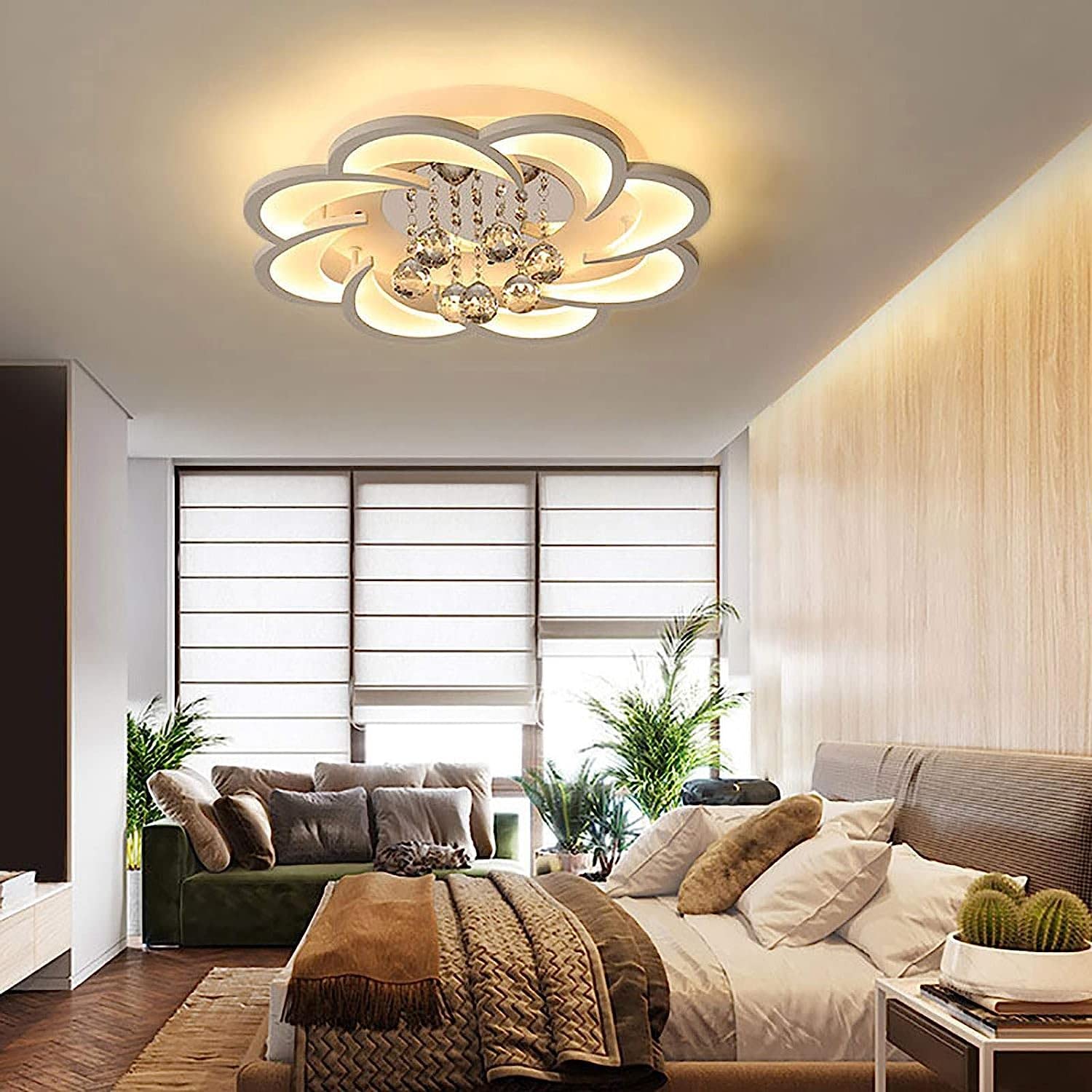 Lampade acriliche da Incasso Vicino al soffitto, Luce Calda per Soggiorno e Camera da Letto, Lampada da soffitto a LED, lampadario di Cristallo per Camera da Letto, Lampada da Incasso a Form