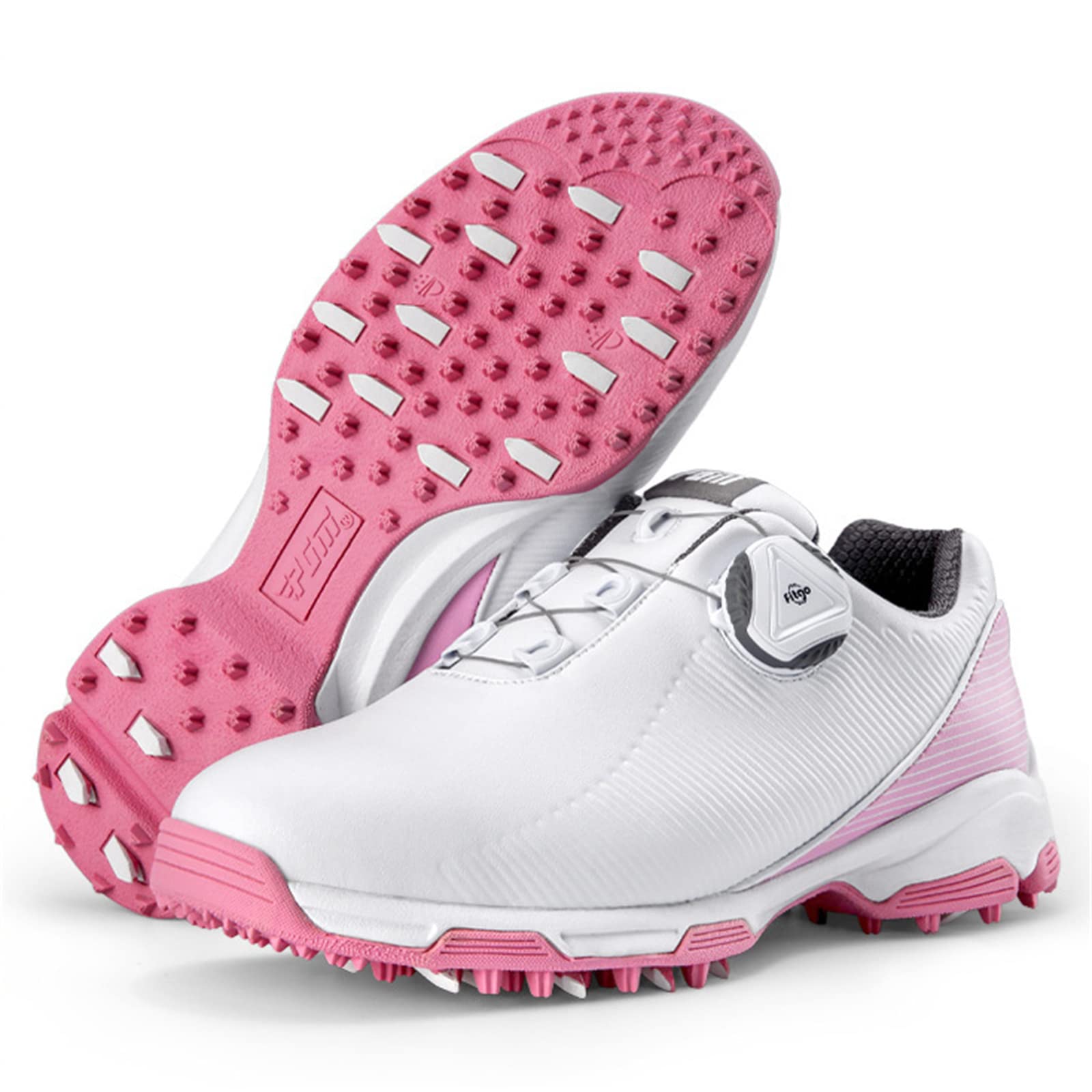 Kinder Golfschuhe Wasserdicht Stacheless Outdoor-Trainer Schwenkschnalle Weiche Leder Anti-Slip Für Jungenmädchen
