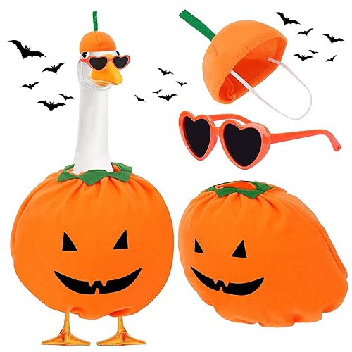 Hysagtek Halloween Porch Goose Outfits - Yard Goose Outfits Pumpkin