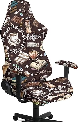 Miniatura 12 de American Flag Retro Gamer Chair Cover Stretchable Machine Washable Fabric Computer Chair Seat Slipcovers Fits Most Office/PC Chairs & Racing Style