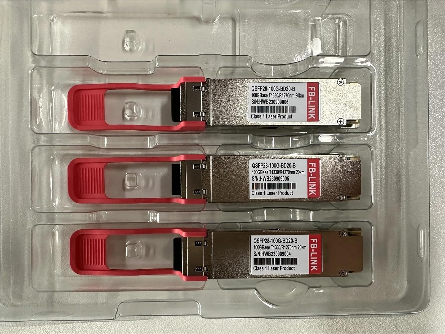 100G 10km 100G QSFP28 1270/1330nm GBIC Transceiver Fiber Optic Module for Ethernet Switch(1pair 1270nm-1330nm)