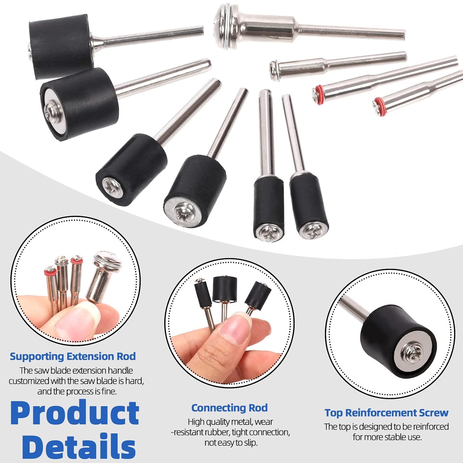 252Pcs Sanding Drum Kit Sander Sanding Sleeves Mandrels For Dremel...