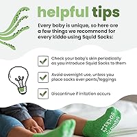 Vista 5 de squid socks Calcetines de viscosa de bambú 0-6M, 6-12M, 12-24M y 2T-3T Calcetines que se mantienen puestos