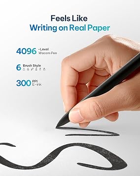 iFLYTEK AINOTE 2, 10.65-inch Large Screen AI Note-Taking Tablet E Ink Tablet,4.2mm Electronic Notebook with Pen Voice-to-Text Transcription, Multi-Large Language Model Support, for Meetings,Study