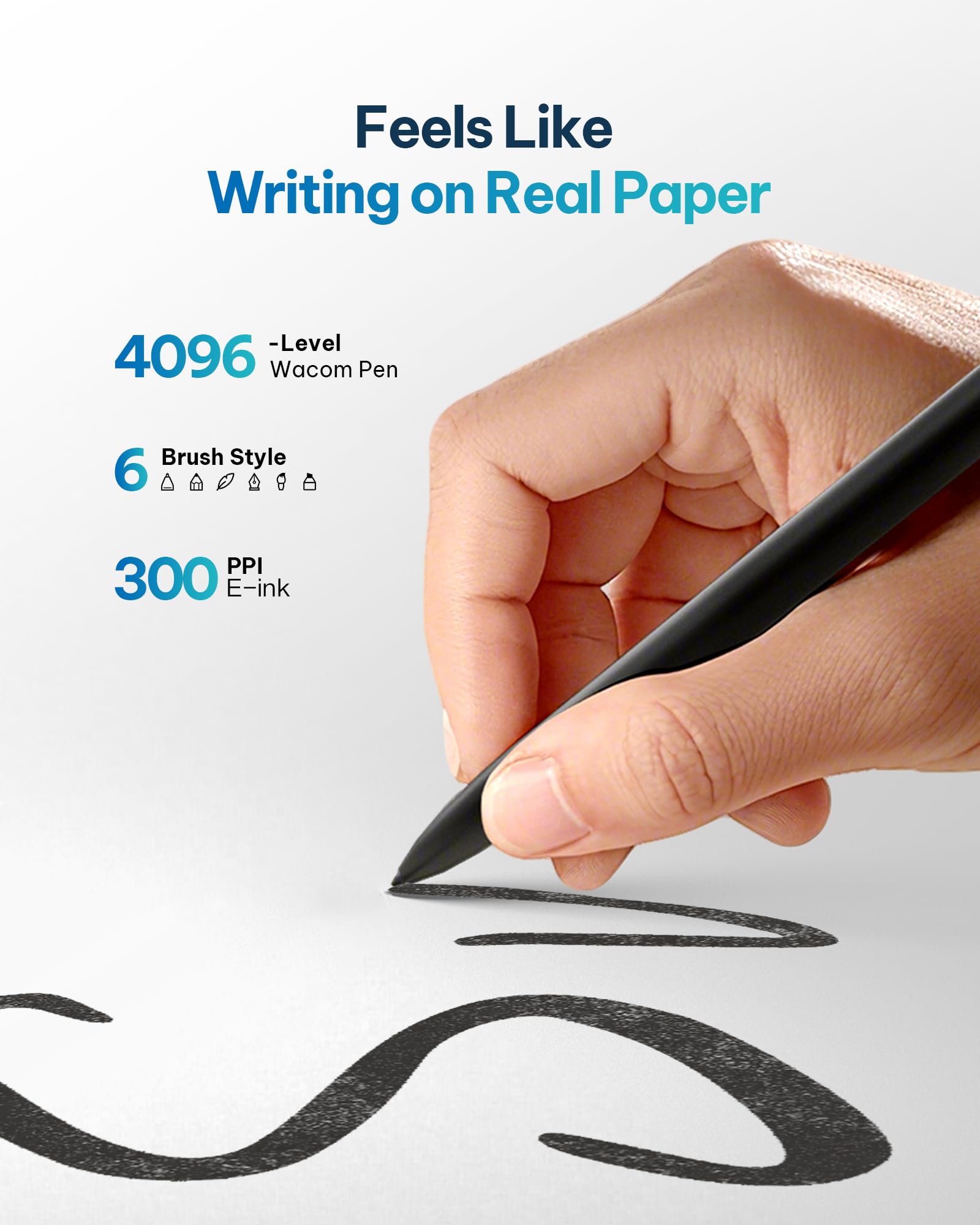 iFLYTEK AINOTE 2, 10.65-inch Large Screen AI Note-Taking Tablet E Ink Tablet,4.2mm Electronic Notebook with Pen Voice-to-Text Transcription, Multi-Large Language Model Support, for Meetings,Study — view 6