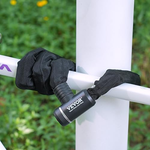 Miniatura 8 de VEVOR Candado de cadena para bicicleta, combinación de 3.94 pies con 3 llaves, cerraduras de bicicleta antirrobo de alta seguridad, perfectas para