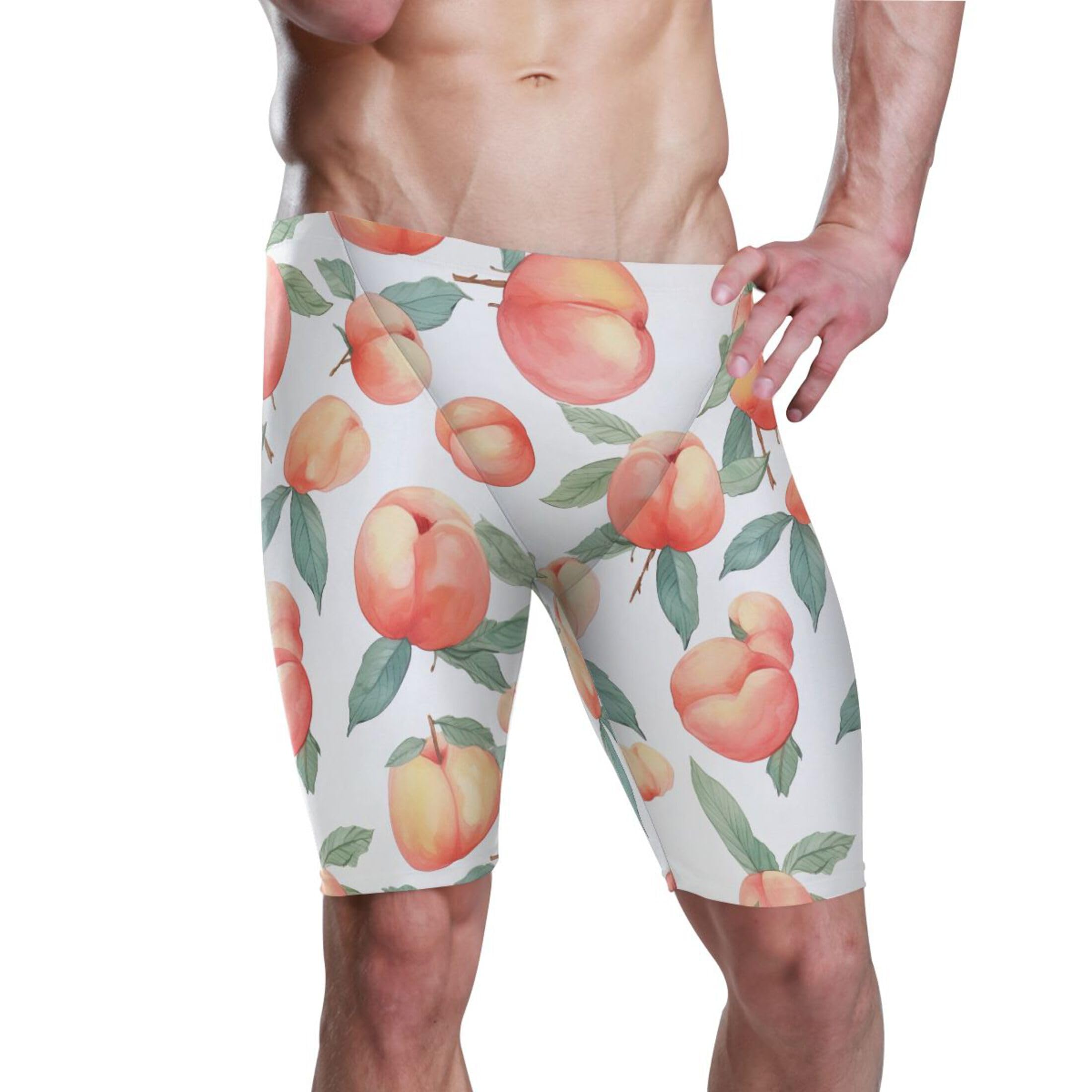 UMIRIKO Peach Fruit Swim Jammers Swimsuit for Men XXL B0401929