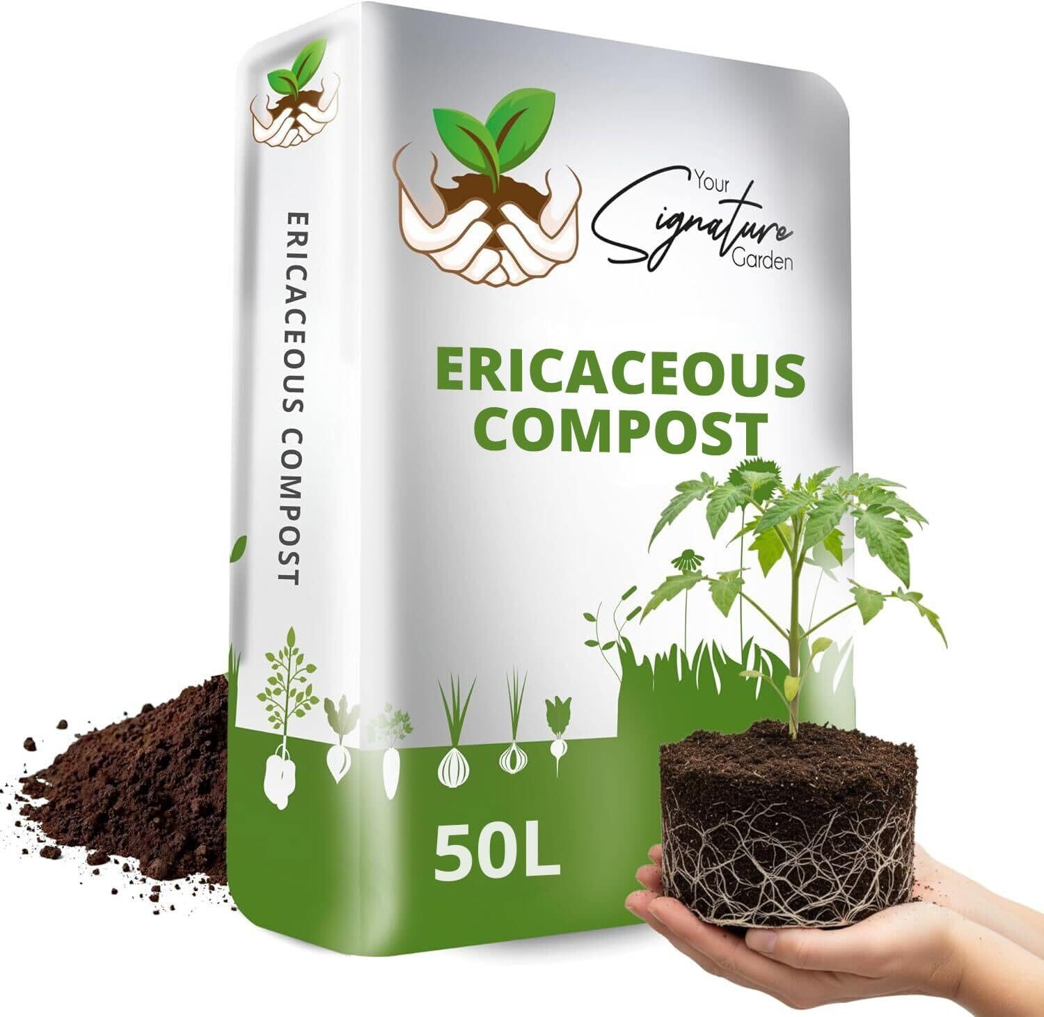 Laeto Ericaceous Compost for Outdoor Plants 50L - Acidic Soil for Blueberries Azalea Rhododendron Hydrangea - Acid Loving Plant Potting Mix - Premium Quality Growing Medium