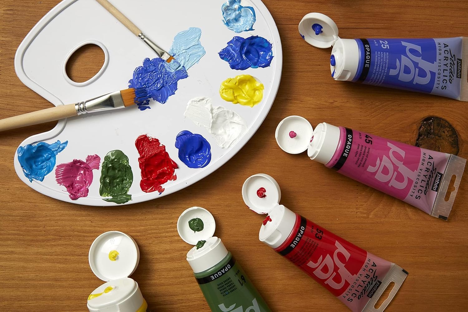 Pébéo Studio Acrylics Acrylfarbe – Magenta Primär, 100 Ml, Pigmentiert & Deckend