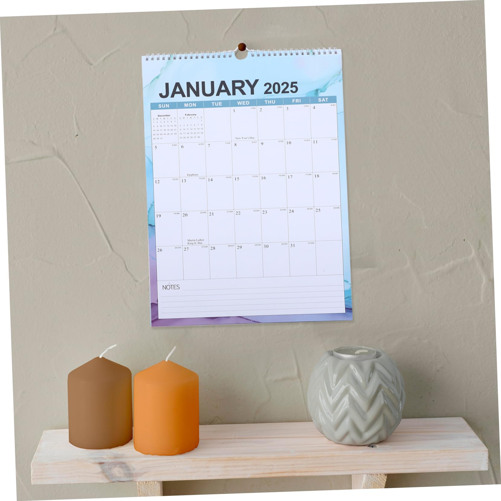 SHINEOFI 3 Pz calendario countdown obx calendar festività moderno appeso muro Carta