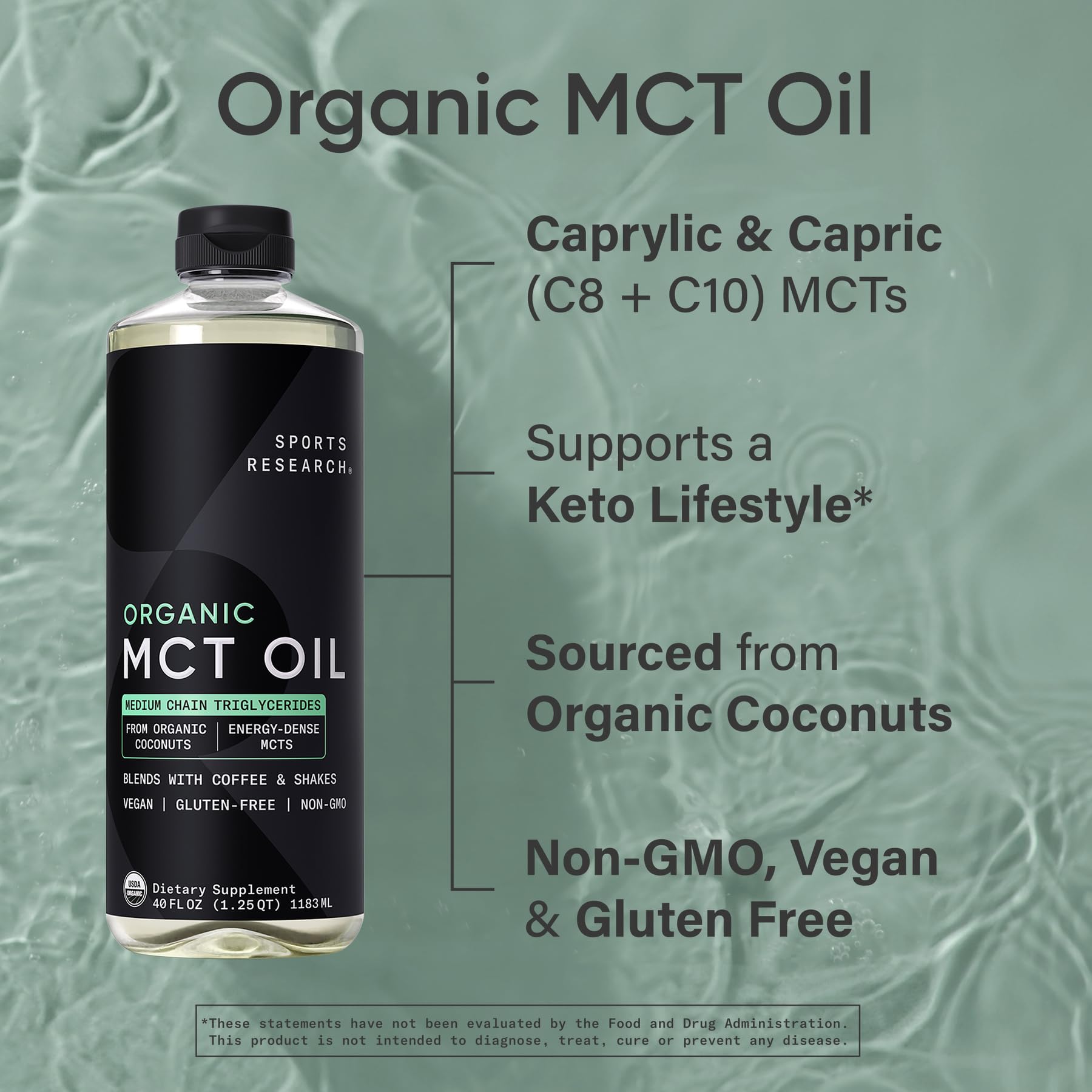Amazon | Sports Research スポーツリサーチ オーガニックMCTオイル