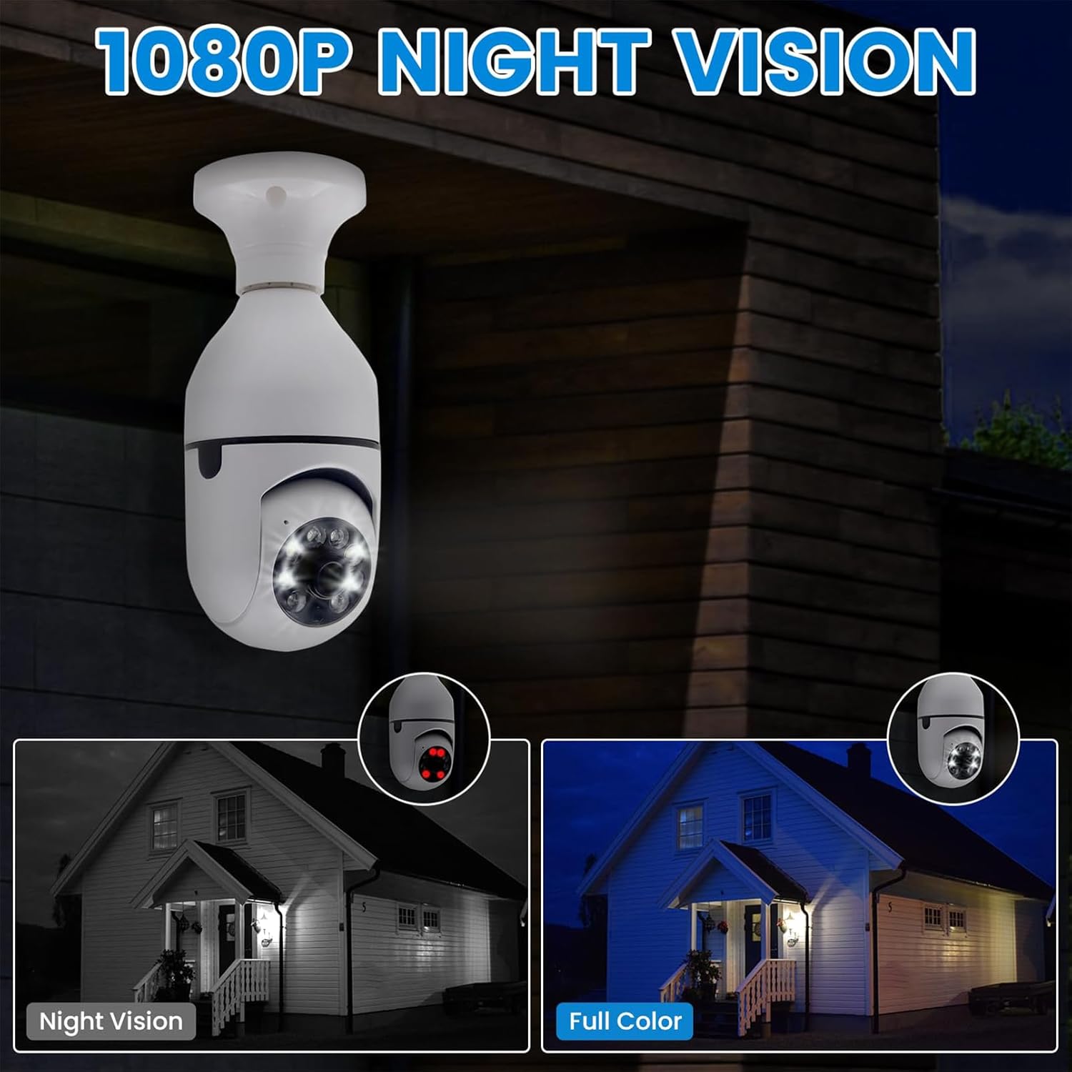 Comparison of infrared night vision and full-color night vision