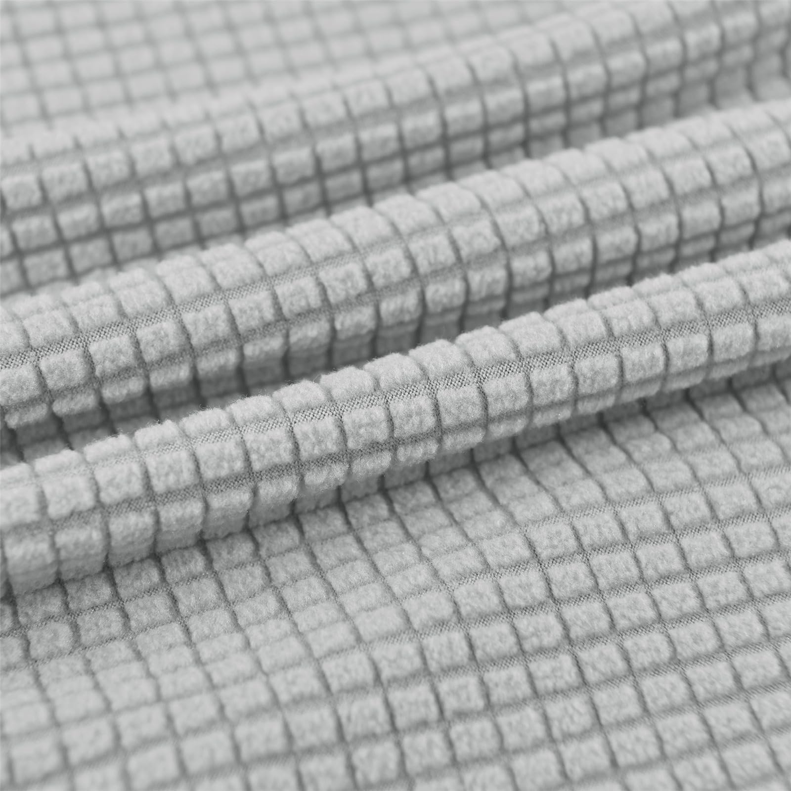 Copripoltrona Elasticizzato a 1 Posto, Copripoltrona Jacquard Club Lavabile Chesterfield Protettore for Poltrona for Divano Poltrona da Soggiorno(Gris)