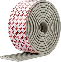 Vista 9 de Protector de esquina de borde a prueba de bebé, acolchado de 16.4 pies con adhesivo 3M, acolchado de espuma de goma suave extra ancho, muebles