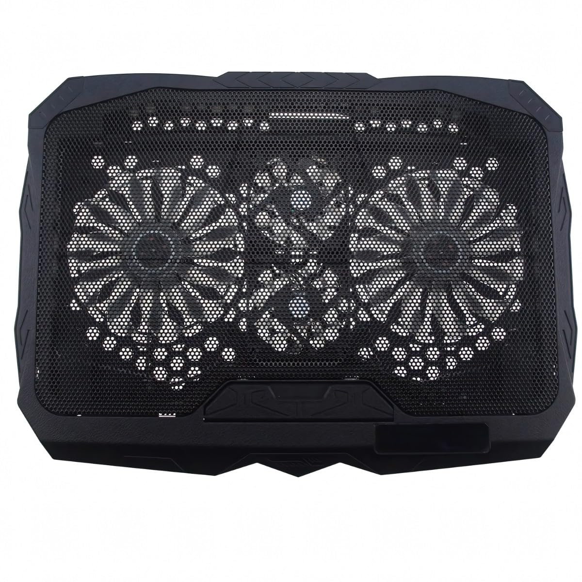 Retoo Raffreddatore per laptop con 2 porte USB 2.0 e 1,75 W, 4 ventole di raffreddamento per computer portatile con retroilluminazione a colori blu, per PC Notebook PS4, potenziometro integrato e
