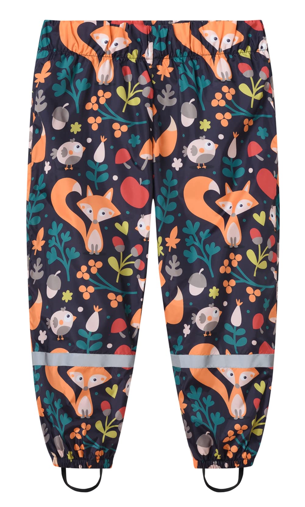 Happy Cherry - Pantalon de pluie imperméable pour enfant - Coupe-vent - Pour fille, garçon, printemps, été, automne, hiver - Pantalon de sport avec bandes réfléchissantes