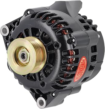 Powermaster - Alt GM CS130D Black 165A 6 grv Pulley 1-Wire or OE Hookup