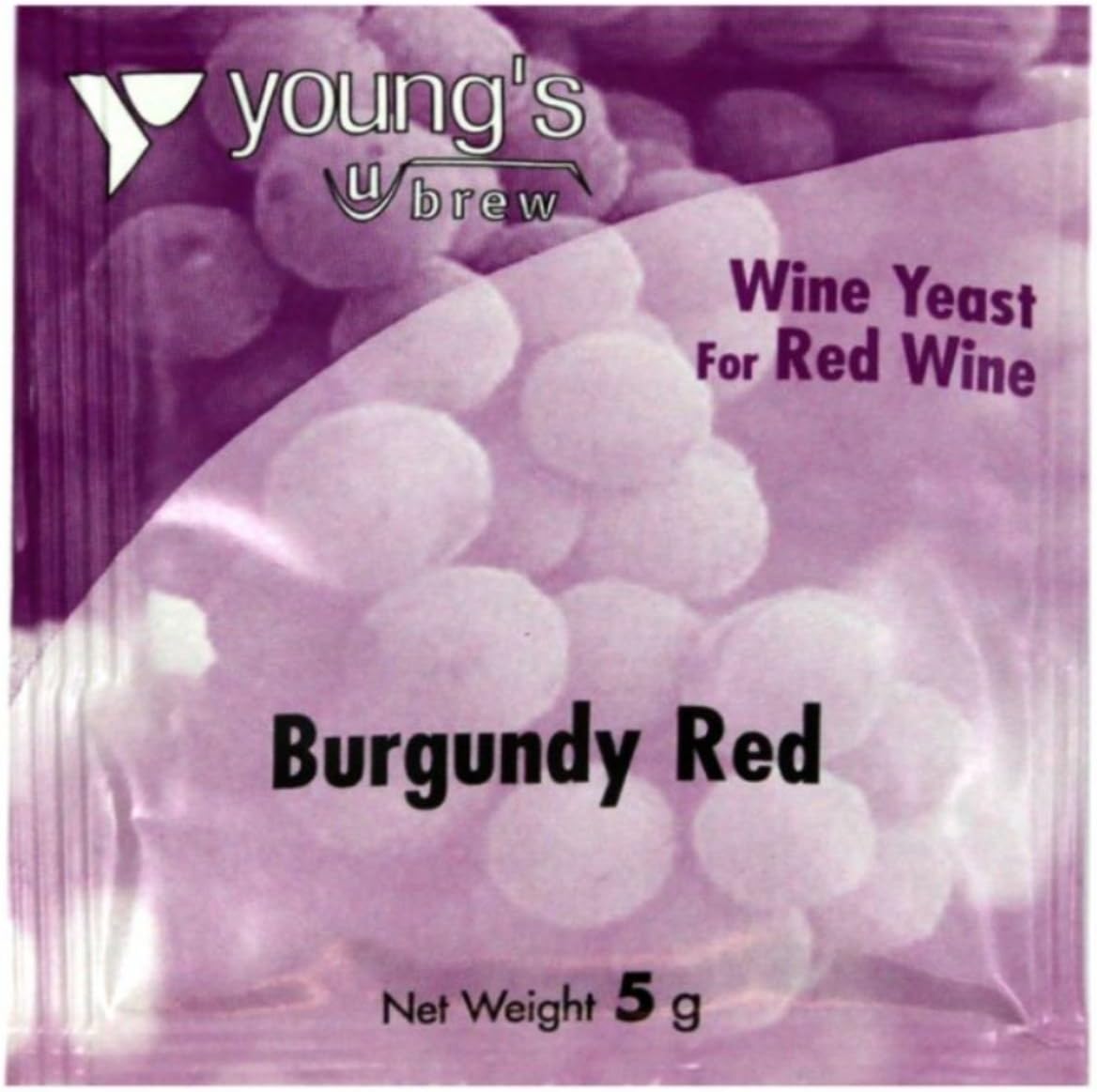 Youngs Brew Wine Yeast For Red Wine Burgundy Red Yeast 5g Sachet