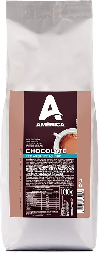 Achocolatado em Pó América s/ Adição de Açúcar 1,01 Kg