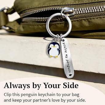 You're My Penguin Keychain, Love Charm, Valentine's Gift, for Wedding Anniversary, Penguin Keychain for Boyfriend