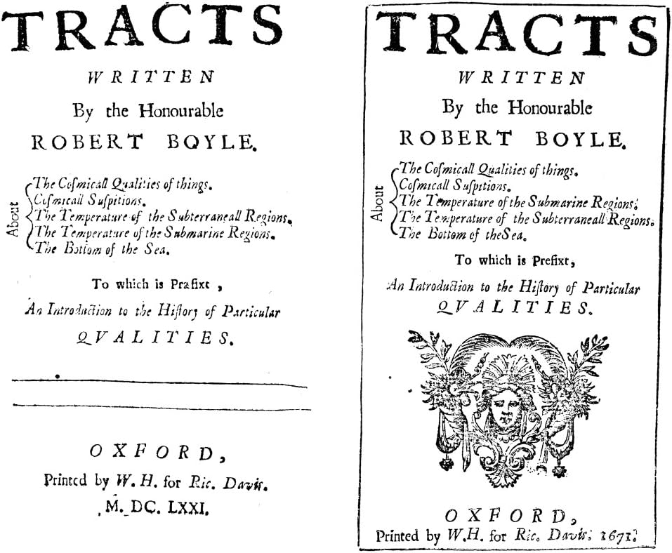 Amazon ロバート ボイル 1627 1691 ネングリッシュ化学者と物理学者タイトルページ Boyles Cosmicall Qualities 1671 ポスタープリント 18 X 24 アートフレーム ポスター オンライン通販