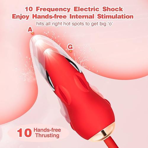 Miniatura 4 de Vibrador de punto G para mujer, vibrador de empuje para lamer el clítoris, vibrador 10, vibrador de 3 empujes, juguete sexual para adultos, vibrador