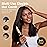 Terviiix Hot Comb for Lace Front Wigs, Curved Teeth Pressing Combs for Black Women Hair, Anti-Scald Straightening Comb, Electric Heat Comb, Temperature Adjustable, 60 Min Auto Shut Off