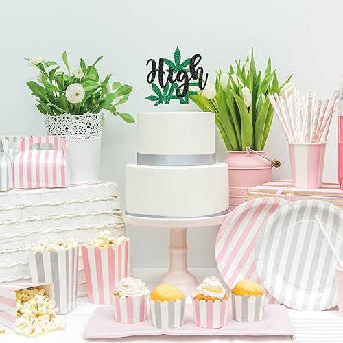 Miniatura 7 de RoadSea Decoración para pastel de cumpleaños con temática de drogas, decoración de pastel de alta AF, decoración de fiesta de cumpleaños de