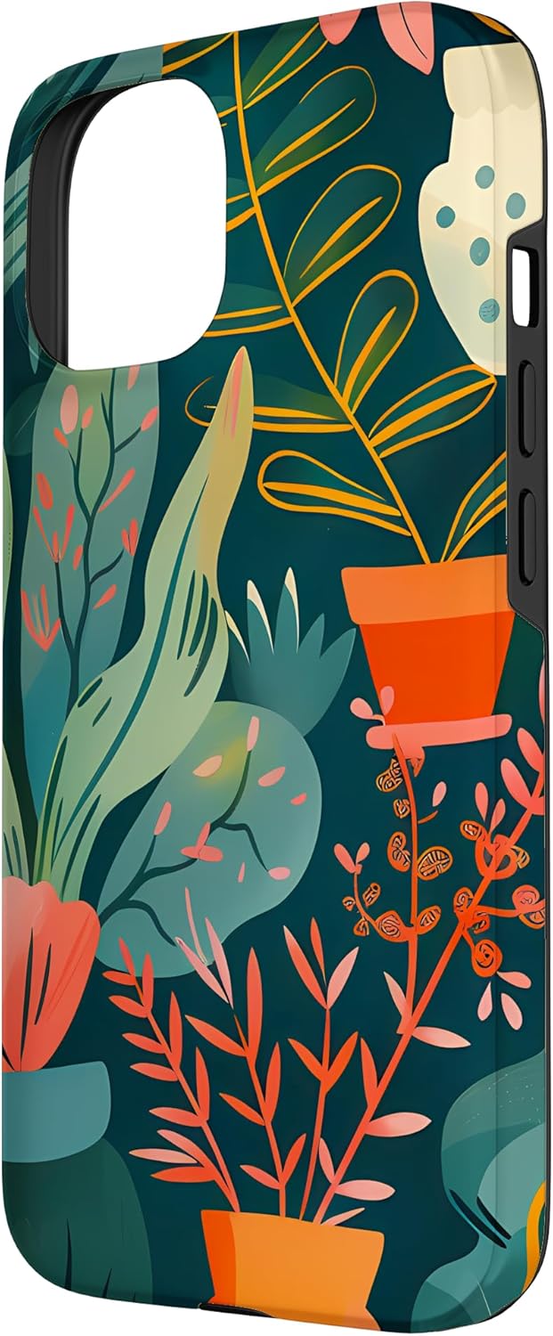 Whimsical Garden Expressionism Case for iPhone 15