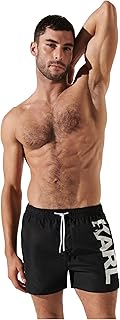 Lagerfeld, Men's, Karl Logo Short Boardshorts BOARDSHORS, Black para Hombre