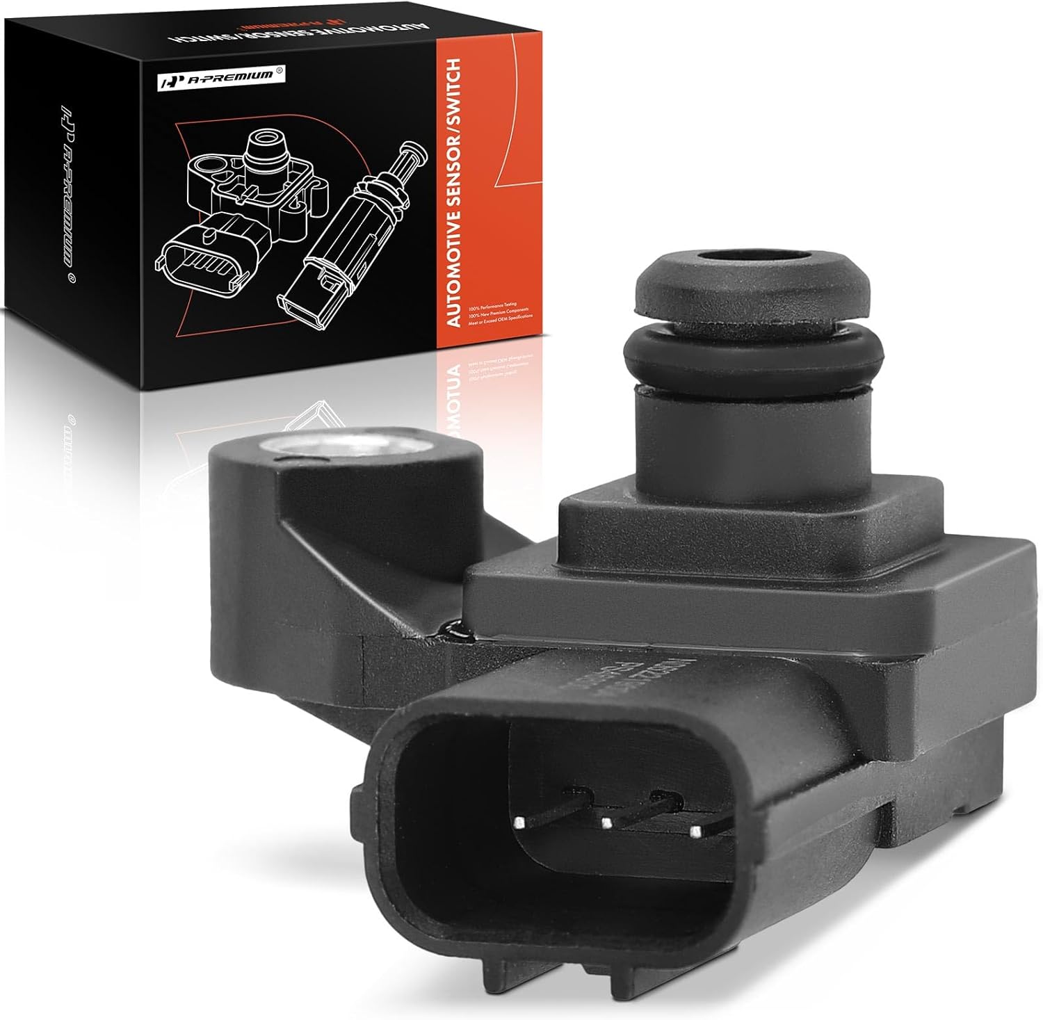 A-Premium Manifold Pressure MAP Sensor [W/ 3Pins] Compatible with Subaru Outback, Forester, BRZ, Crosstrek, Impreza, Legacy, XV Crosstrek & Toyota 4Runner, 86 & Scion FR-S - 2.0L 2.5L 4.0L