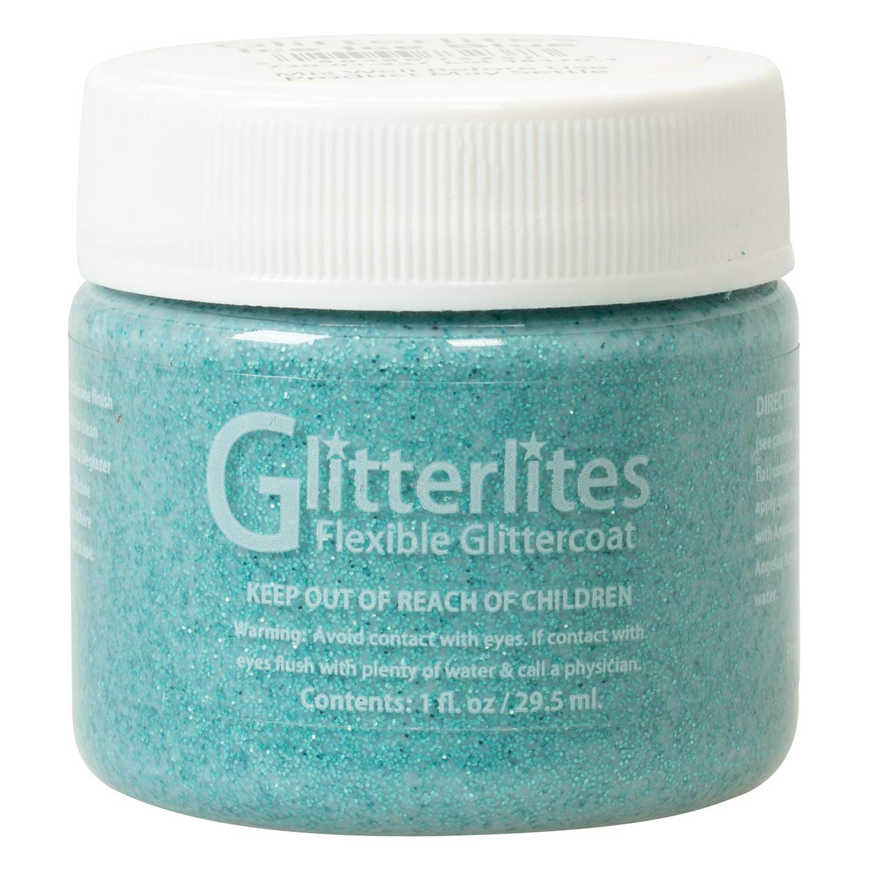 Angelus® Glitterlites Paint, Ice Blue 1Fl Oz