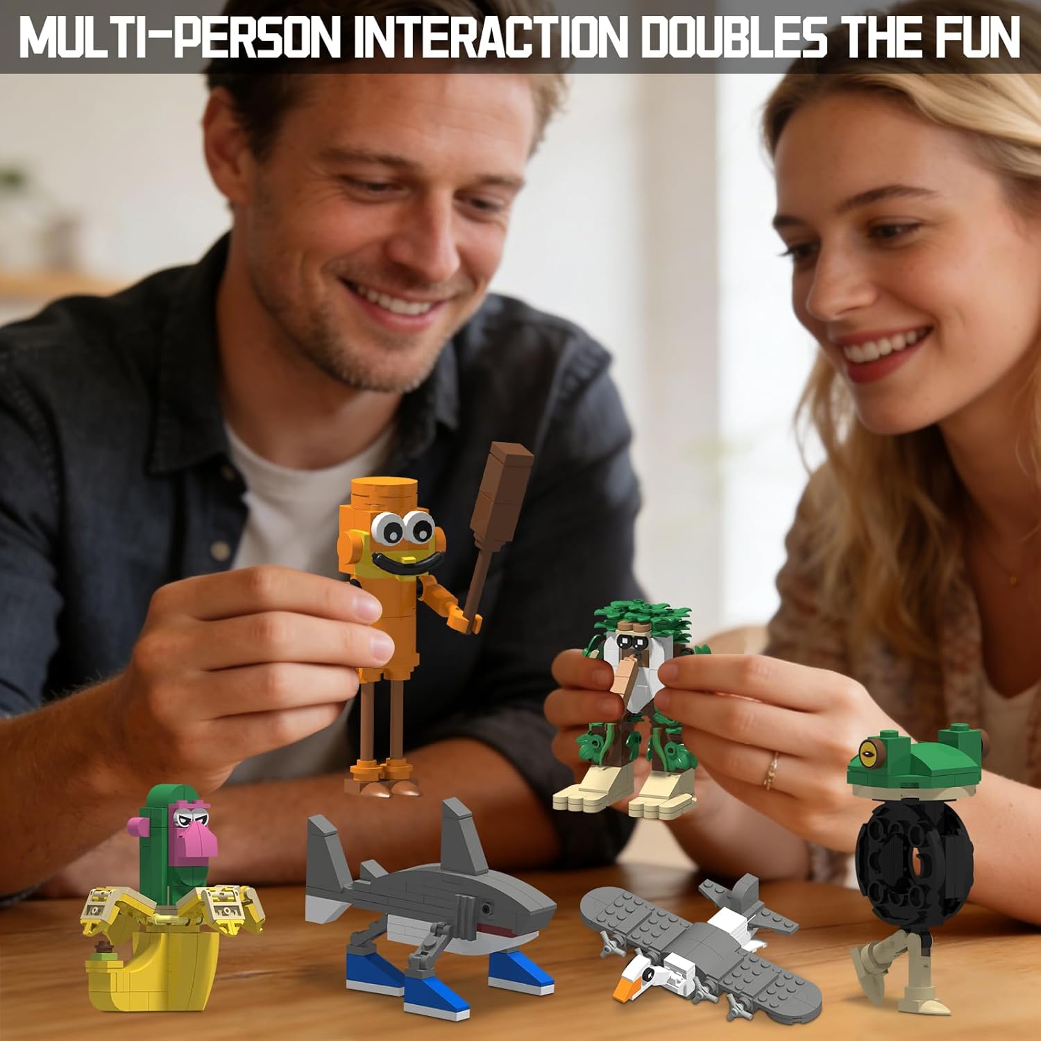 Italian Brain Rot Unique Cartoon Characters Building Blocks 6 in 1 Educational & Entertaining Gift Idea for Kids Teens & Adults