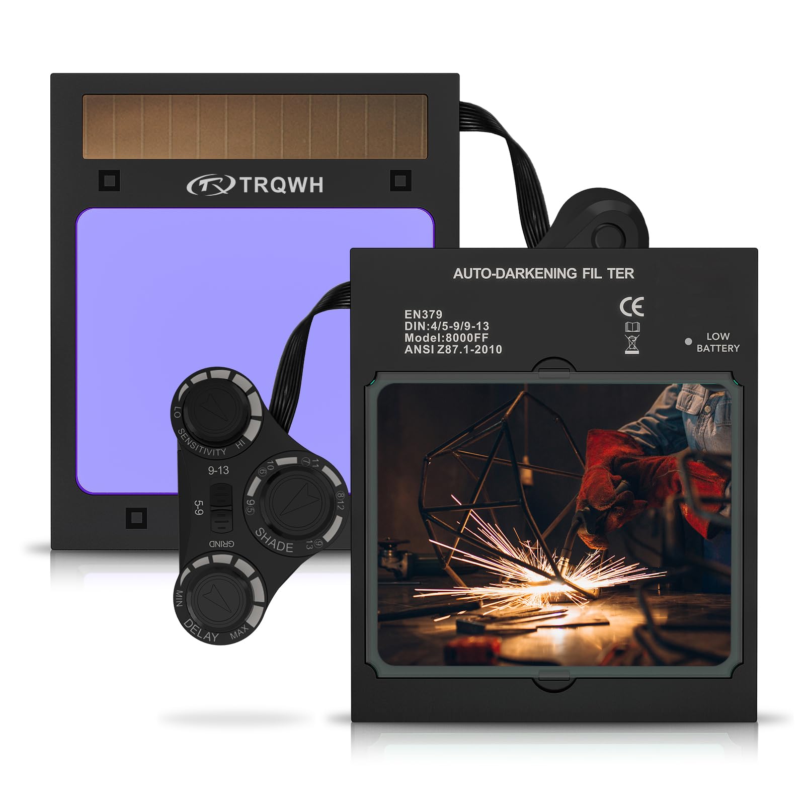 Lentille de soudage TRQWH True Color anti-fatigue visuelle à filtre solaire