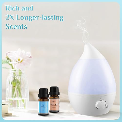 Miniatura 5 de Clean - Juego de aceites esenciales  Aceite de fragancia de 0.3 onzas líquidas para difusor, aromaterapia, velas y fabricación de jabón, pétalos