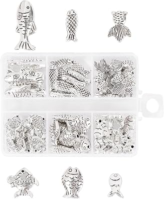 Firstmeet 390 pcs Natural Conch Shell Beads Set in Plasic Box Mother of Pearl Beads for Handmade DIYJewelry Making