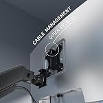 Single Monitor Arm Desk Mount Computer Monitors for 17-32" Screens | Gas Spring Monitors Arm,Adjustable,Stand up to 4.4 to 19.8 lbs,Vesa Mount with Clamp and Grommet Base,VESA 75 & 100mm