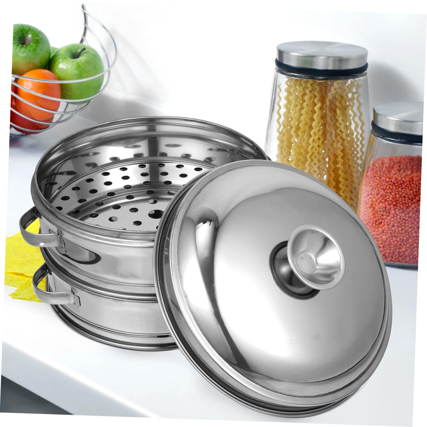 Cestello per Cottura a Vapore in Acciaio Inox, Set 1 Pezzo