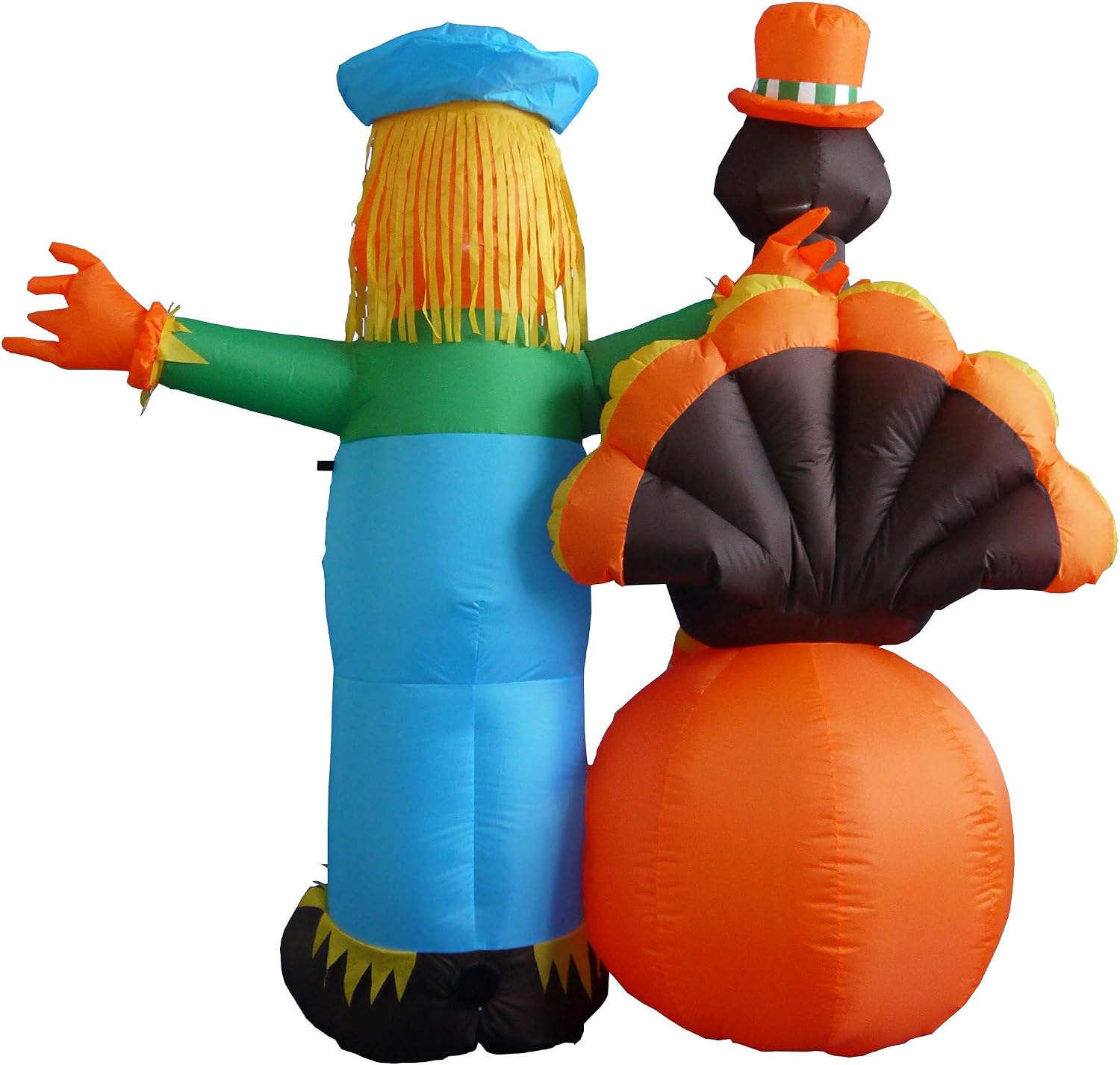 6 Foot Thanksgiving Inflatable Scarecrow + Turkey + Pumpkin