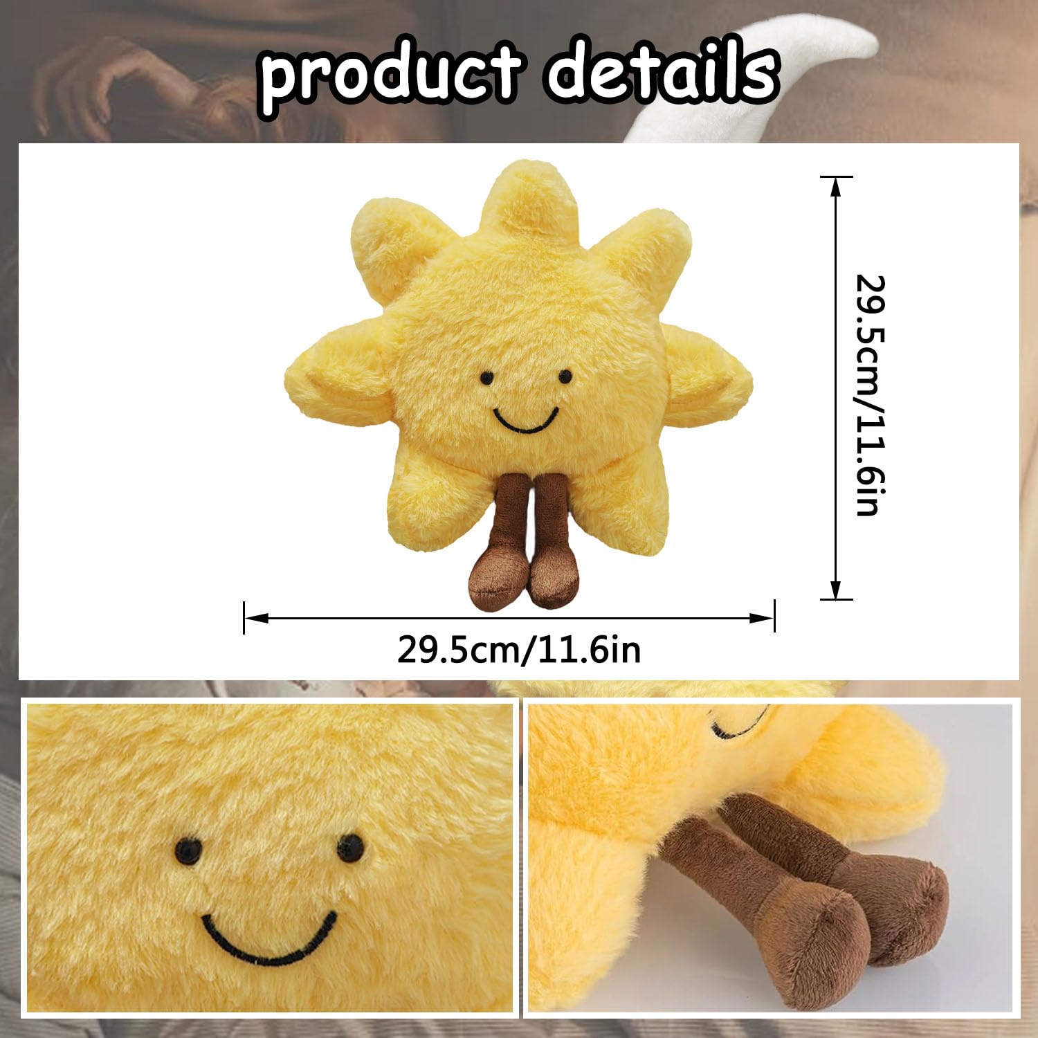 Amazon.co.jp: 太陽 ぬいぐるみ 月 ぬいぐるみ 柔らかい太陽 月