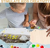 Vista 6 de 12 piezas de manualidades de madera sin terminar, placas de madera con forma rectangular para carritos, colgador de puerta, quema, pintura