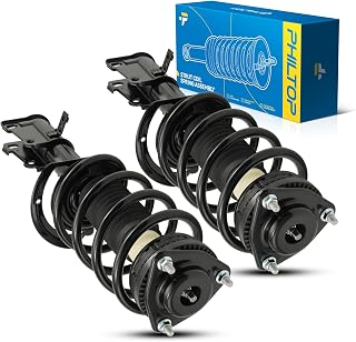 PHILTOP Front Struts Shock for Avenger 2008-2014, Sebring 2007-2010, Shock Absorber 171130/171131, Struts with Coil Spring SAA882 2 Pcs