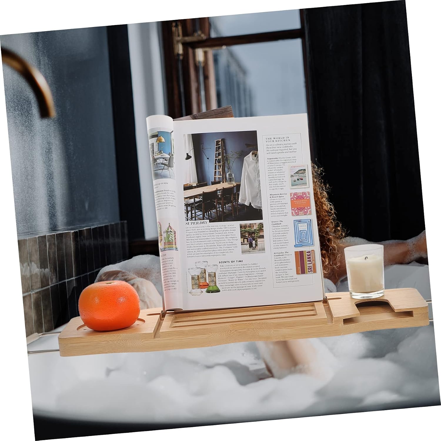 Adjustable Expandable Bathtub Tray with Non Slip Handles Versatile Bath Storage Organizer for Phones Towels and Essentials Fits Standard Tubs Bath Accessory