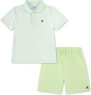 Hurley Baby Boys' And Toddler Boys' Polo and Shorts 2-piece Outfit Set