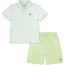 Hurley Baby Boys And Toddler Boys Polo and Shorts 2-piece Outfit Set
