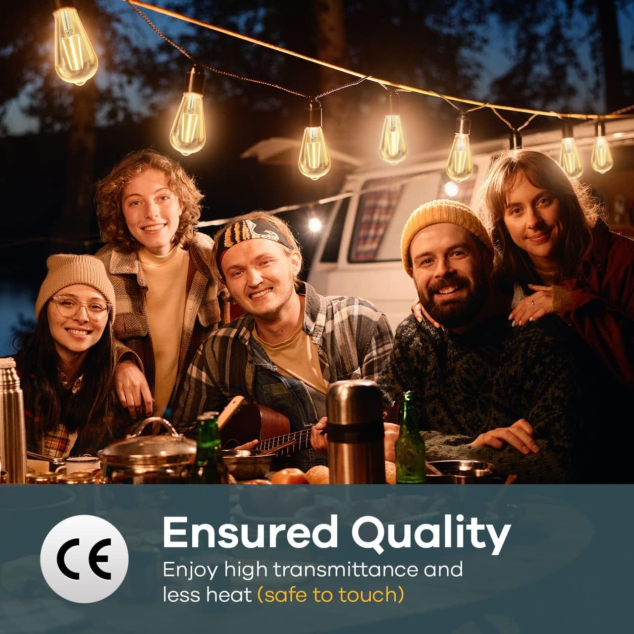 Linkind Dimmable Edison Light Bulbs, E26 Vintage Edison LED Light Bulbs 60W Equivalent ST19 (ST64) LED Filament Antique Style Light Bulbs, 5.5W 600LM, 2700K Soft White Clear Glass Light Bulbs, 6Pcs