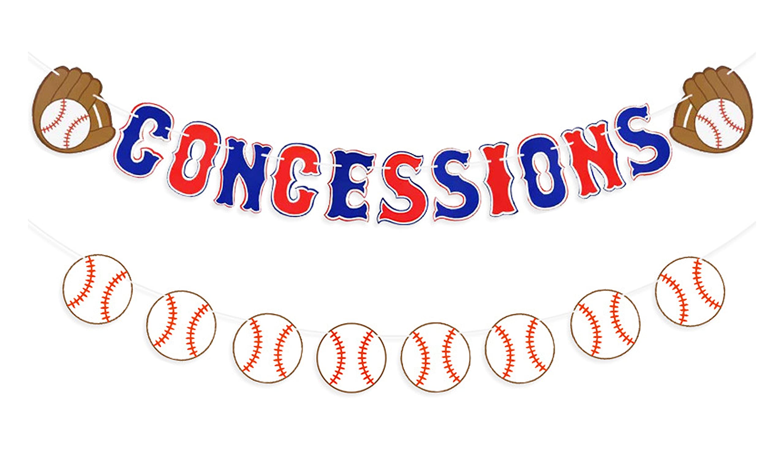VILIFEVER Baseball-Banner – Babyparty-Deko Mit Konzessions-Motiven