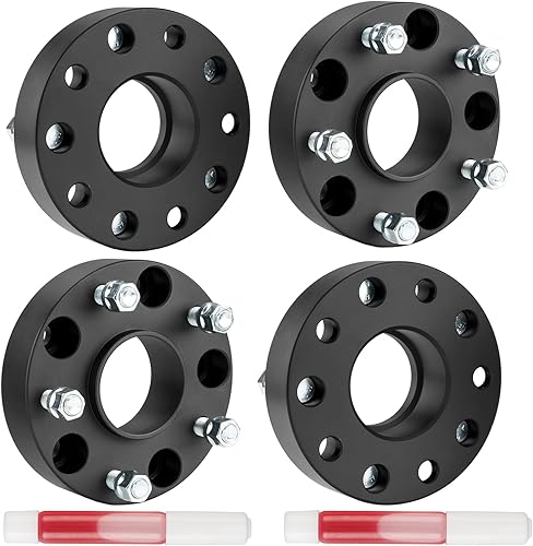 Vista 580 de KAX Espaciadores de rueda de 0.236 x 5.315 in, espaciadores de rueda centrados de 2 pulgadas y 6 lengüetas para F-15-0, Expedition, Mark LT, Negro