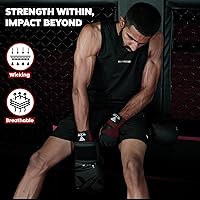Vista 103 de WYOX Guantes interiores de boxeo de gel para hombres y mujeres, correas de muñeca rápidas de 31.5 in, protección acolchada para nudillos para Muay